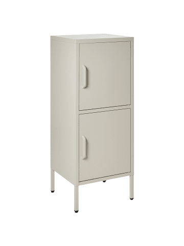Beliani Büroschränke HURON in Beige - (W) 40 x (H) 102 x (L) 40 cm