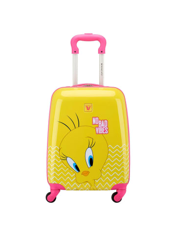 Roncato Looney Tunes Kids - 4-Rollen-Kindertrolley 44 cm (Tweety Giallo) in Tweety Giallo