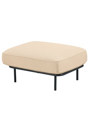 home24 home24 Outdoor-Hocker - Beige - Olefin & Aluminium - 85 x 45 x 64 cm in Beige