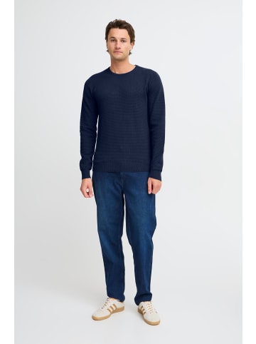 BLEND Strickpullover BHREDHILL CREW NECK KNIT NOOS 20717257 modischer Langarmpullover in Blau
