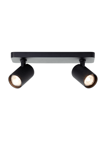 Brilliant Marty LED-Deckenstrahler, 2-flammig, Sand-Schwarz, dimmbar, schwenkbar