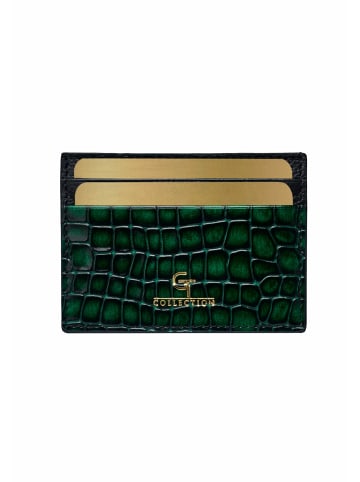 GT COLLECTION Kreditkartenetui GT Crocodile Print in green