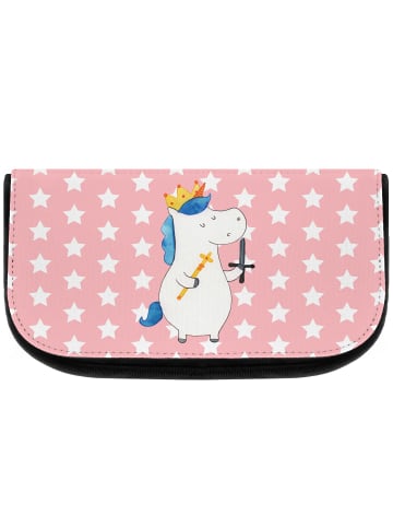 Mr. & Mrs. Panda Kosmetiktasche Einhorn König mit Schwert ohne S... in Rot Pastell