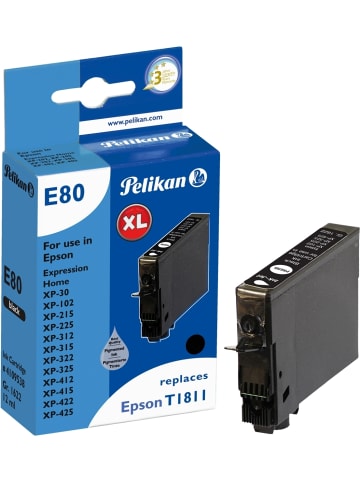 Pelikan Tintenpatrone kompatibel mit Epson T1811 schwarz High-Capacity Typ E80