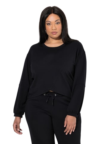 Ulla Popken Sweatshirt in schwarz
