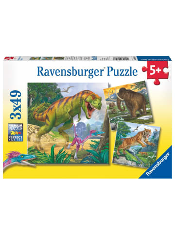 Ravensburger Herrscher der Urzeit. Puzzle 3 x 49 Teile