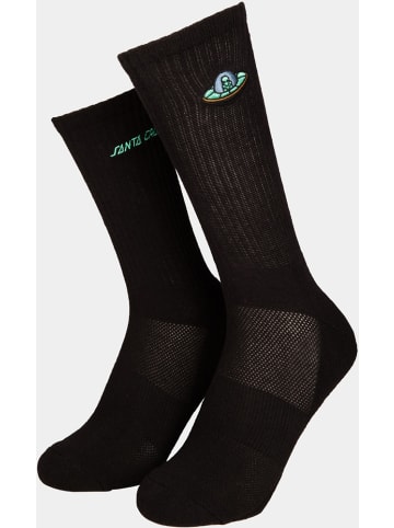 Santa Cruz Socke "Winkowski UFO Strip Sock" in Schwarz