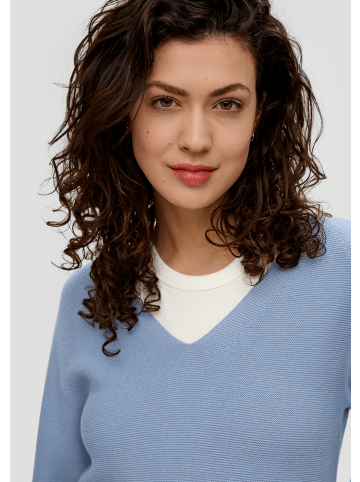 s.Oliver Strickpullover langarm in Blau