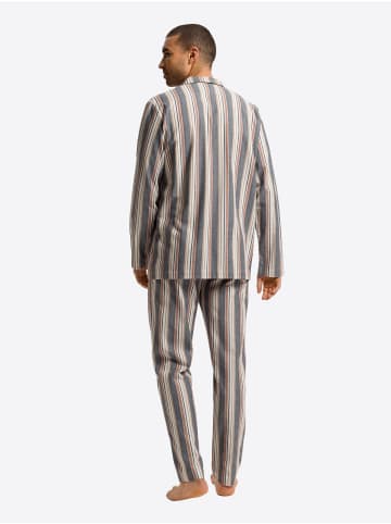 Hanro Pyjama Cozy Comfort in redwood stripe