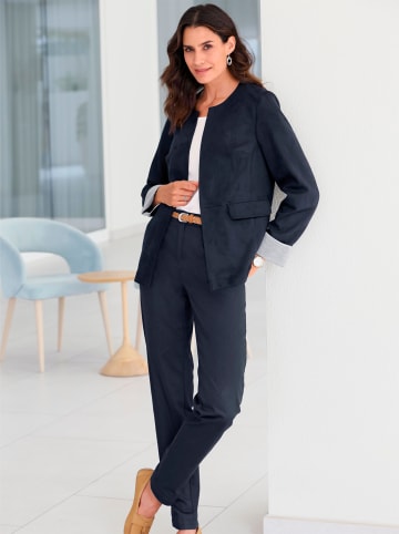 WITT WEIDEN Lederimitat-Blazer in marine