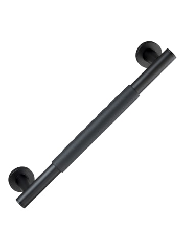 Wenko Haltegriff für Bad SECURA in Schwarz, (B) 40,5 x (H) 5 x (L) 9 cm