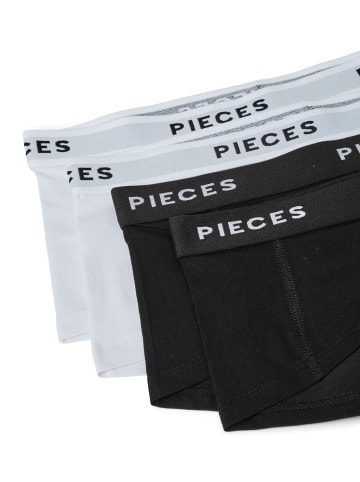Pieces 4er-Pack Boxershorts in Black 1