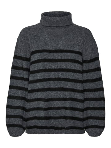 Vero Moda Strickpullover in Dark Grey Melange