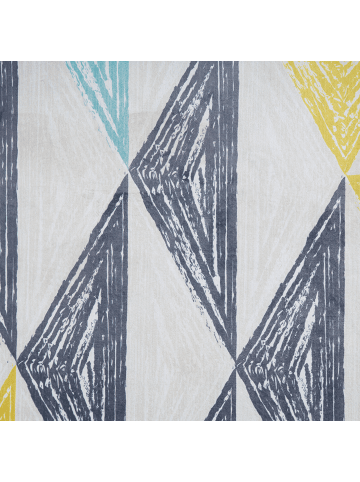 Beliani Kurzflor KALEN in Bunt/Grau/Gelb - (W) 80 x (H) 1 x (L) 150 cm