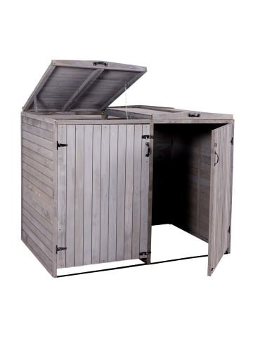 MCW XL 2er-/4er-Mülltonnenverkleidung H74, erweiterbar, Anthrazit-grau