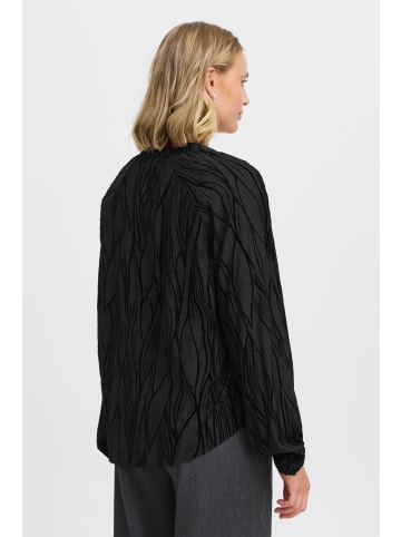 Fransa Langarm-Bluse FRJULL Regular fit in BLACK AOP MA24 02A