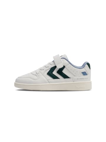Hummel Elastische Schnürsenkel Sneaker St Power Lebensstil Kinder in WHITE/GREEN