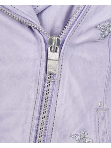Maze Lederjacke Blackridge in lavendel