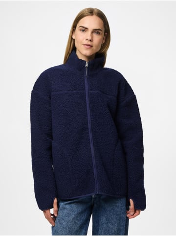 Pieces Teddyjacke in Maritime Blue