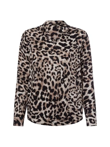 More & More Bluse in beige schwarz