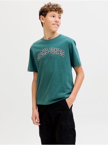 JACK & JONES Junior T-Shirt JJECALEB VARSITY TEE O-NECK JNR in atlantic deep