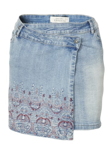 KOROSHI JEANS MIT KURZEM ROCK in blau