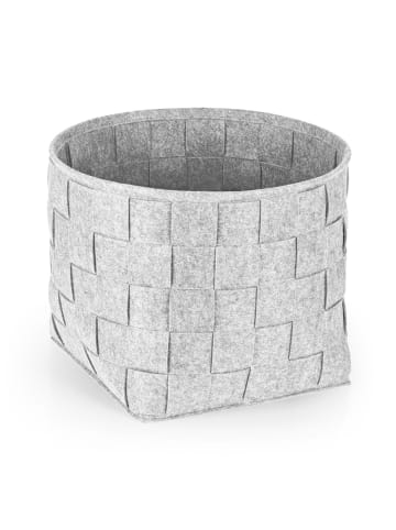 N8WERK Aufbewahrungskorb Filz 40cm hellgrau  grau