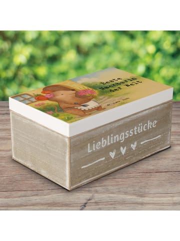 Mr. & Mrs. Panda Box Maus Beste Nachbarin der Welt Design mit Sp... in Weiß