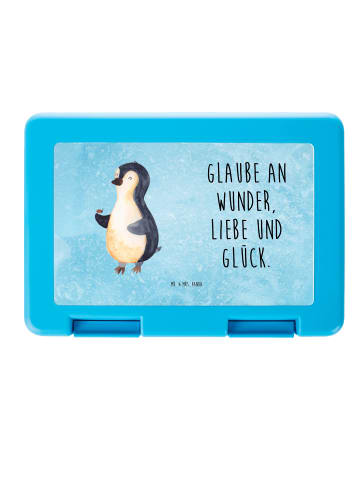 Mr. & Mrs. Panda Bento Box Pinguin Marienkäfer mit Spruch in Eisblau