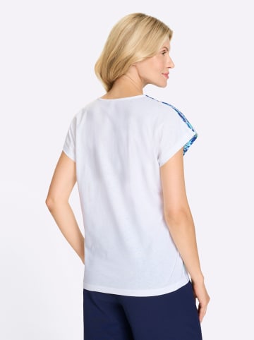 Sieh an! Kurzarmshirt in ecru-kalkmint-bedruckt