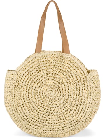 styleBREAKER Schultertasche in Beige