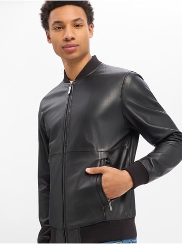 Bugatti Lederjacke in schwarz