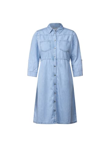 Street One Kleid in light blue washed