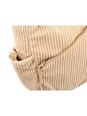 Prato SC10 zeitlose zeitlose Umhängetasche aus Breitcord in light beige