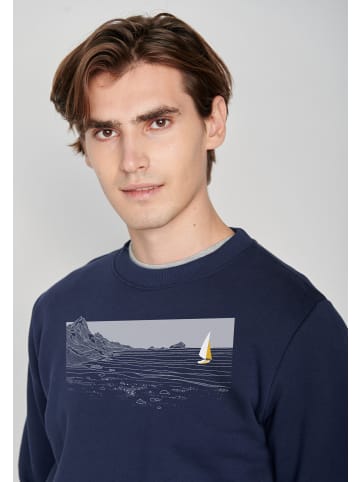 GreenBomb Sweatshirt Nature Cliffsail in Marineblau