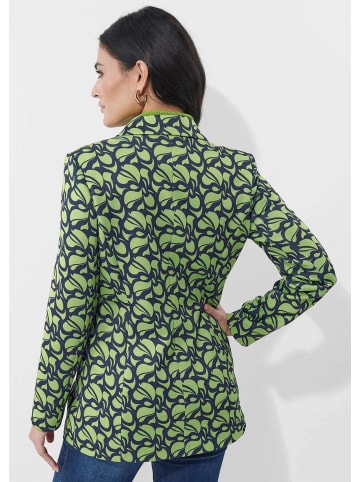 Alba Moda Eleganter Blazer mit Reverskragen in grün / marine