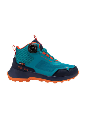 Trollkids Wanderschuh Hiker Mid Trollfjord in lake blue