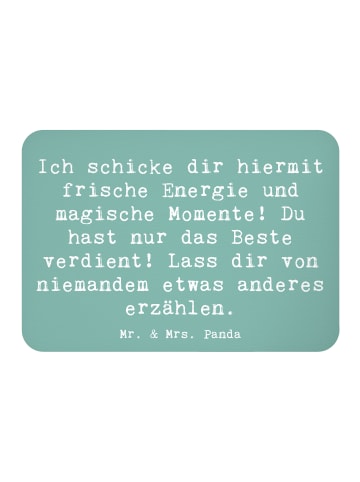Mr. & Mrs. Panda whiteboardmagnet Spruch Freude und Energie mit ... in Meeresbrise