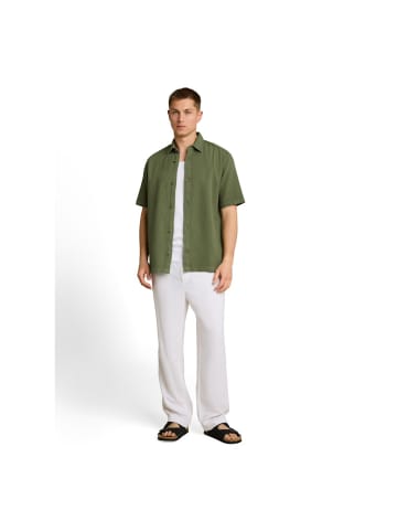 TOM TAILOR Denim Halbarmhemd in oak leaf green