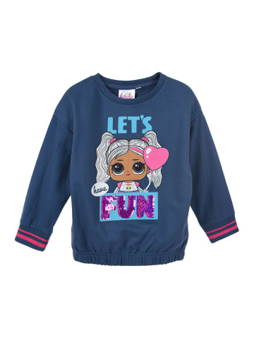 L.O.L. Surprise Pullover Pailletten Sweatshirt in Dunkel-Blau