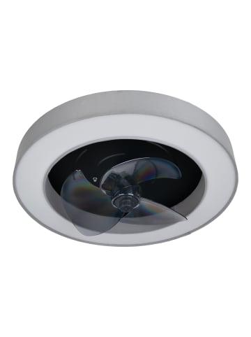 näve LED Ventilatoren "VALENTO" in grau - (L)51 cm x (B)51 cm x (H)14.7 cm - EEK F