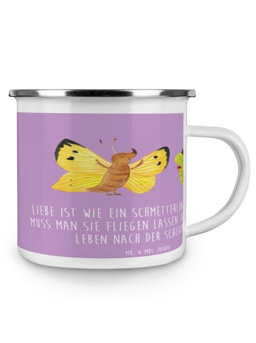 Mr. & Mrs. Panda Trinkbecher Scheidung Neuanfang mit Spruch in Lavendeltraum