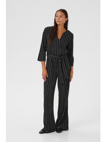 Kaffe Overall KAkatrine Regular fit in Black/White Stripe