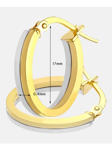 Vanlere Creolen aus 375 Gelbgold