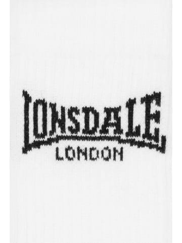 Lonsdale Socke "Gilbert Unisex Sportsocken 6Er-Pack" in Weiß