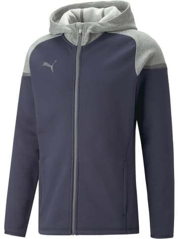 Puma Jacke "TeamCUP CasuaLongsleeve Hooded Jacket" in Blau