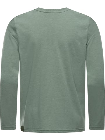 ragwear Sweatshirt Gurgi Print in Dusty Green