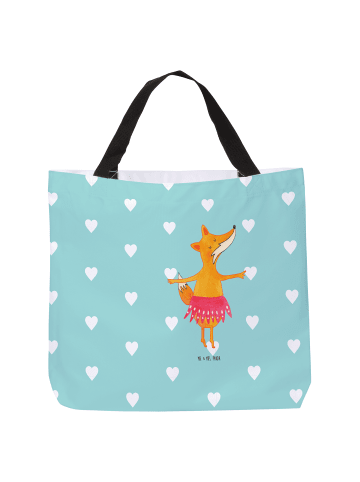 Mr. & Mrs. Panda Tasche Fuchs Ballerina ohne Spruch in Türkis Pastell