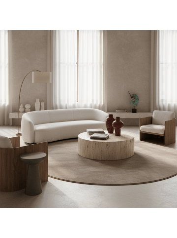KADIMA DESIGN Teppich Kurzflor Waschbar Einfarbig LECH Microfaser OEKO-TEX in Beige