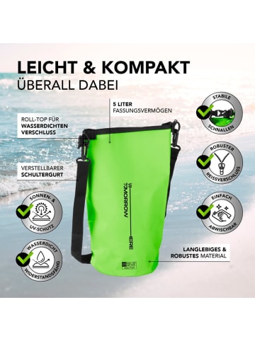 Where Tomorrow PVC dry bag 5L - grün wasserdichte Tasche